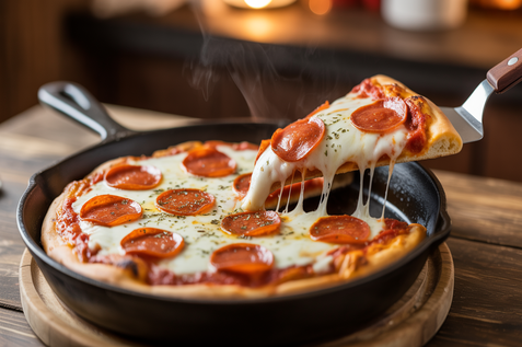 close up of a pizza in blackpool